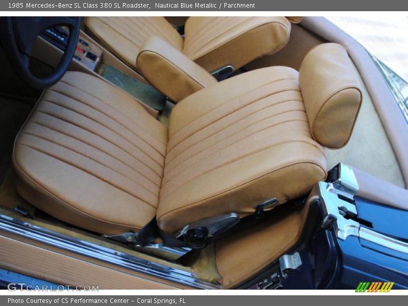 Nautical Blue Metallic / Parchment 1985 Mercedes-Benz SL Class 380 SL Roadster