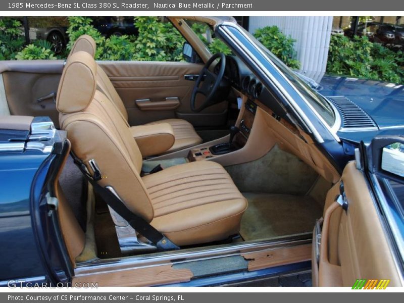 Nautical Blue Metallic / Parchment 1985 Mercedes-Benz SL Class 380 SL Roadster