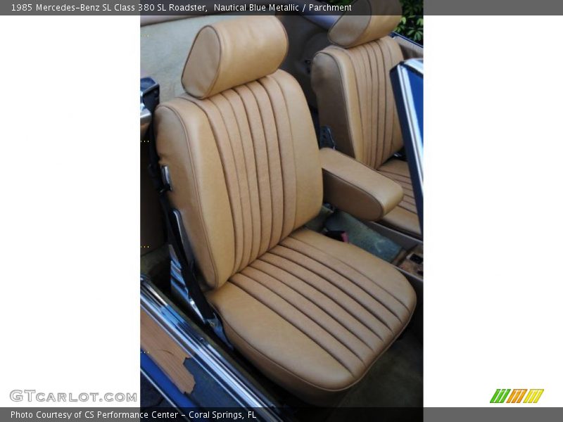 Nautical Blue Metallic / Parchment 1985 Mercedes-Benz SL Class 380 SL Roadster
