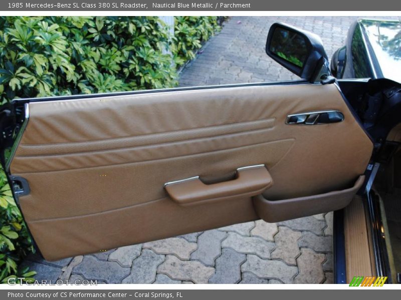 Nautical Blue Metallic / Parchment 1985 Mercedes-Benz SL Class 380 SL Roadster