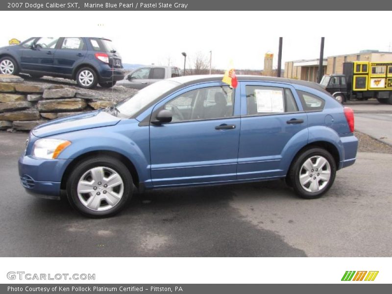 Marine Blue Pearl / Pastel Slate Gray 2007 Dodge Caliber SXT