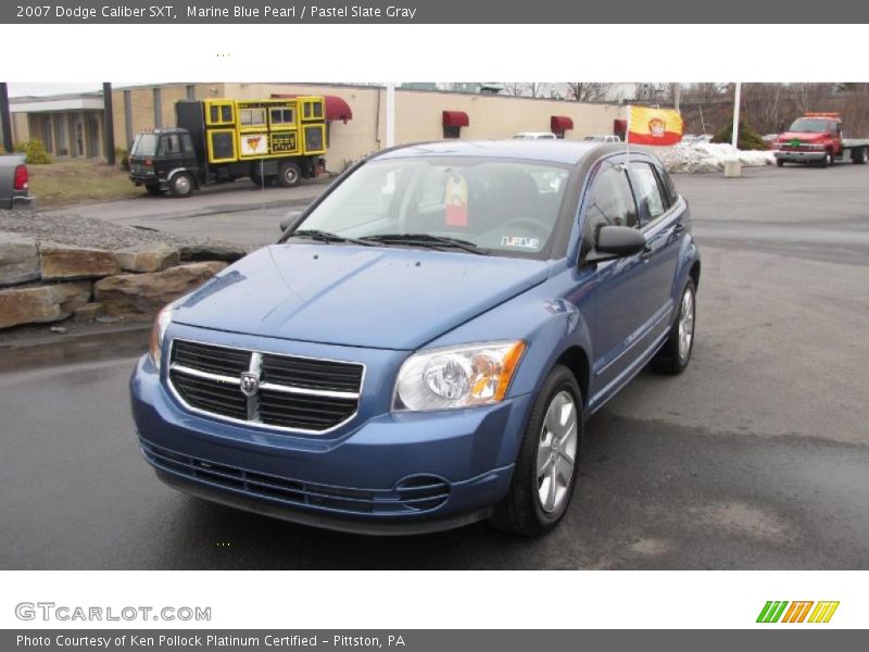 Marine Blue Pearl / Pastel Slate Gray 2007 Dodge Caliber SXT