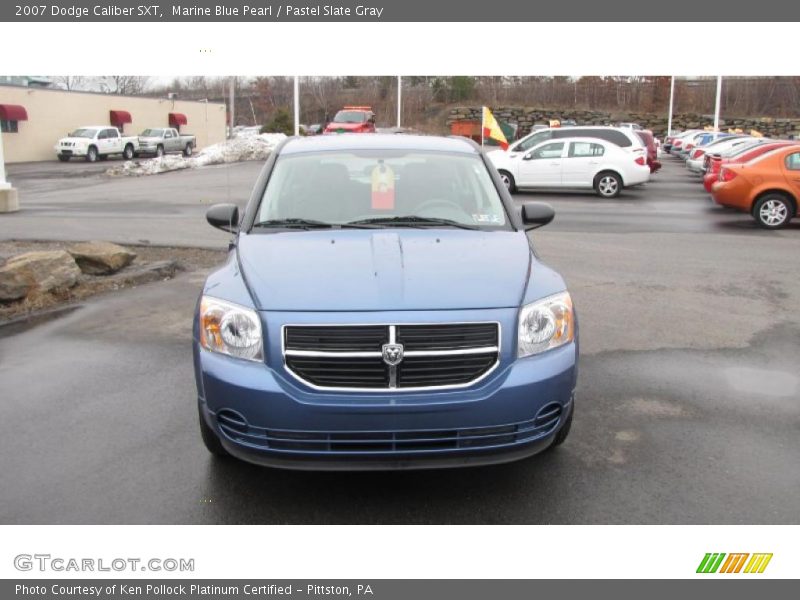 Marine Blue Pearl / Pastel Slate Gray 2007 Dodge Caliber SXT