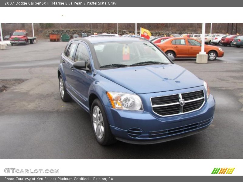 Marine Blue Pearl / Pastel Slate Gray 2007 Dodge Caliber SXT