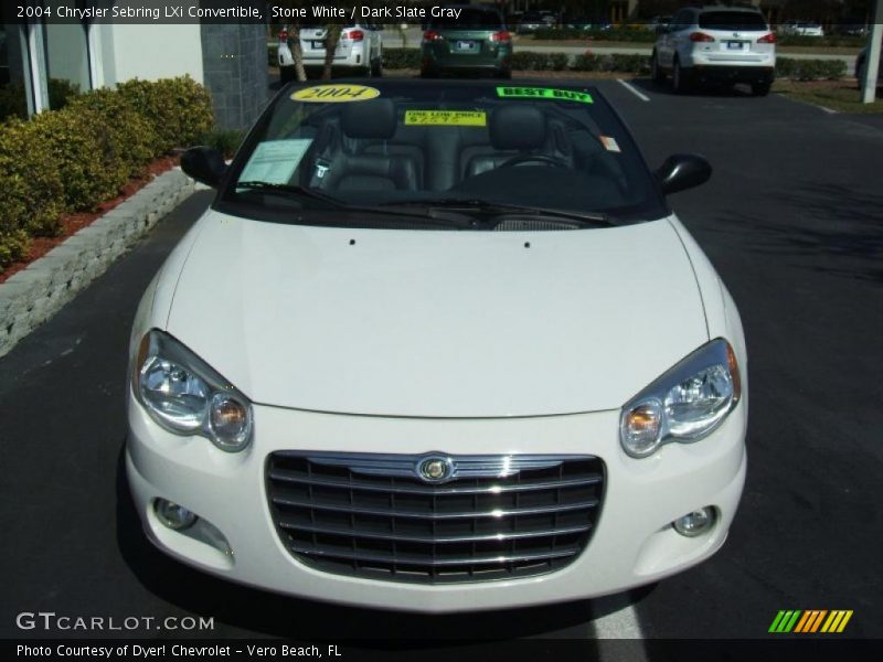 Stone White / Dark Slate Gray 2004 Chrysler Sebring LXi Convertible