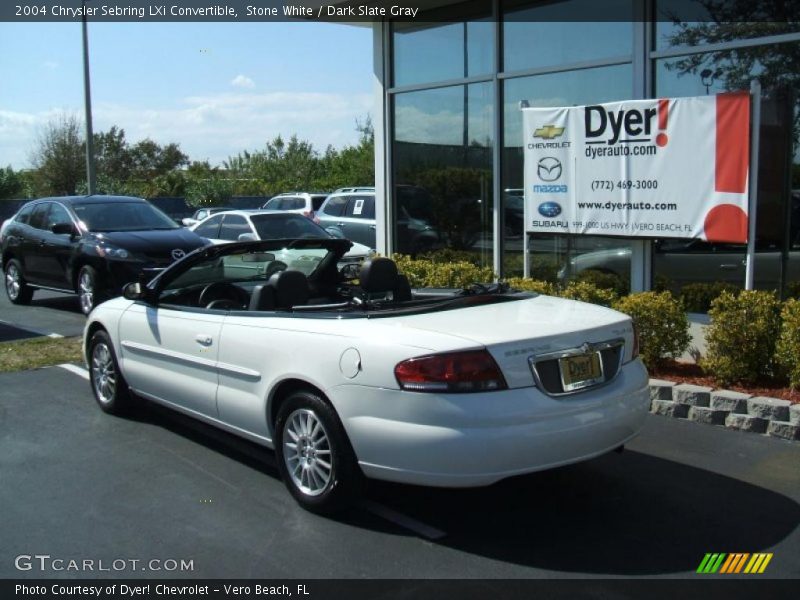 Stone White / Dark Slate Gray 2004 Chrysler Sebring LXi Convertible