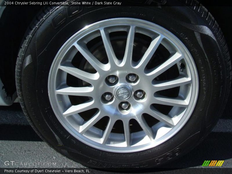 Stone White / Dark Slate Gray 2004 Chrysler Sebring LXi Convertible