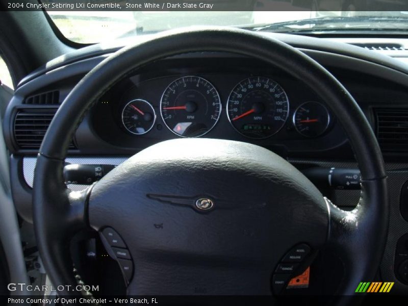 Stone White / Dark Slate Gray 2004 Chrysler Sebring LXi Convertible
