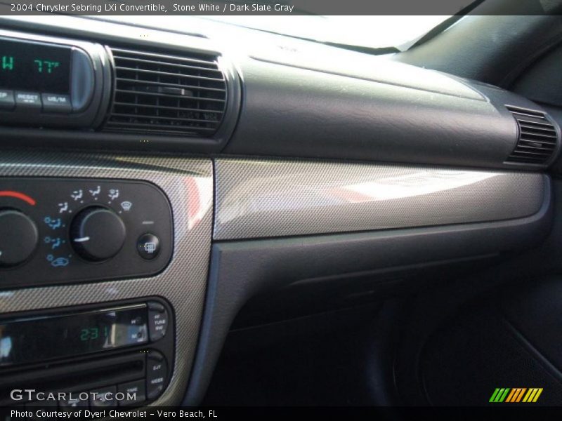 Stone White / Dark Slate Gray 2004 Chrysler Sebring LXi Convertible