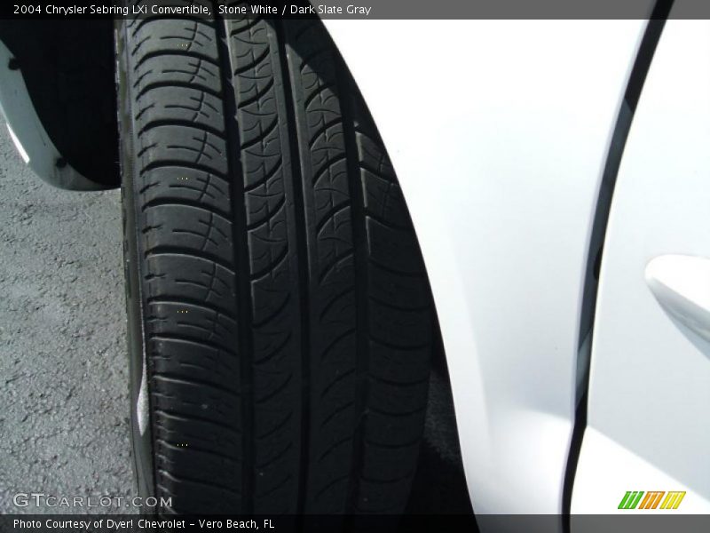 Stone White / Dark Slate Gray 2004 Chrysler Sebring LXi Convertible