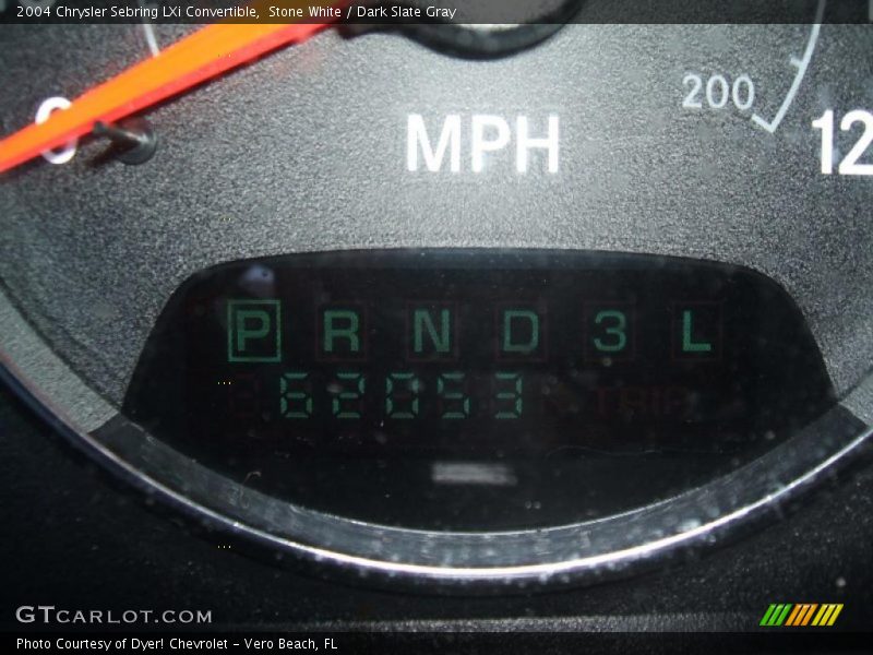 Stone White / Dark Slate Gray 2004 Chrysler Sebring LXi Convertible