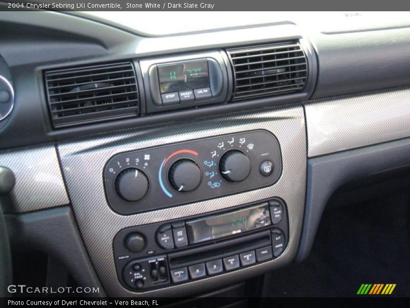 Stone White / Dark Slate Gray 2004 Chrysler Sebring LXi Convertible