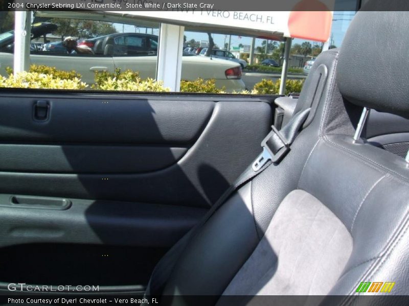Stone White / Dark Slate Gray 2004 Chrysler Sebring LXi Convertible