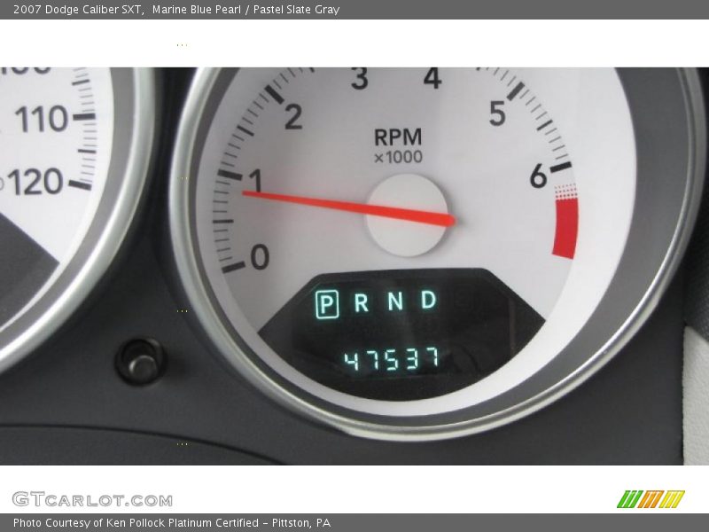 Marine Blue Pearl / Pastel Slate Gray 2007 Dodge Caliber SXT