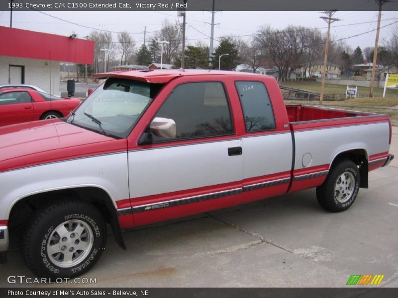 Victory Red / Red 1993 Chevrolet C/K C1500 Extended Cab