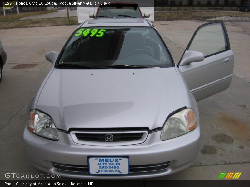 Vogue Silver Metallic / Black 1997 Honda Civic EX Coupe