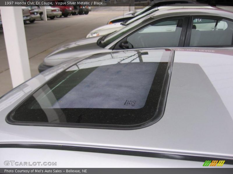 Vogue Silver Metallic / Black 1997 Honda Civic EX Coupe