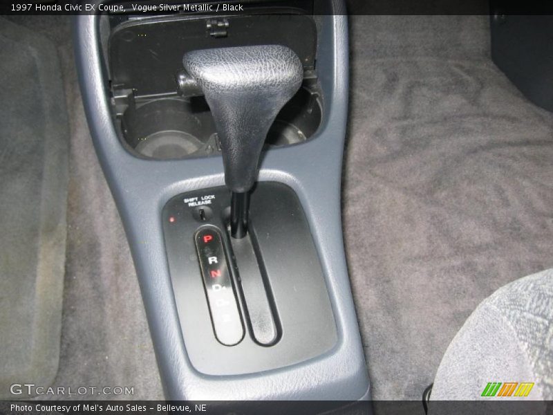 Vogue Silver Metallic / Black 1997 Honda Civic EX Coupe