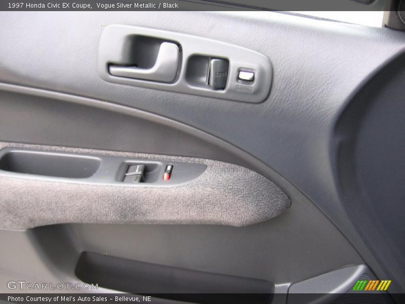 Vogue Silver Metallic / Black 1997 Honda Civic EX Coupe