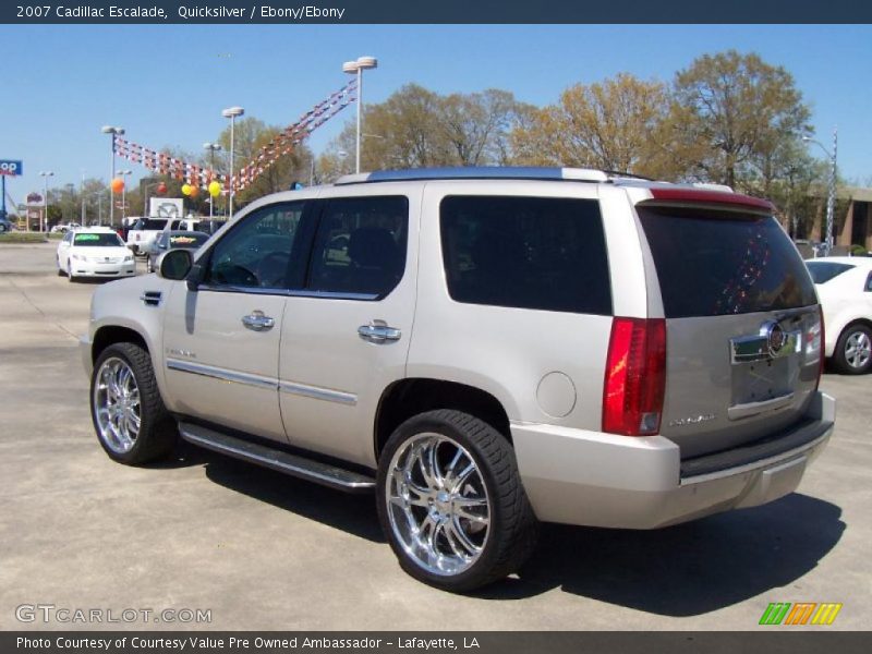 Quicksilver / Ebony/Ebony 2007 Cadillac Escalade