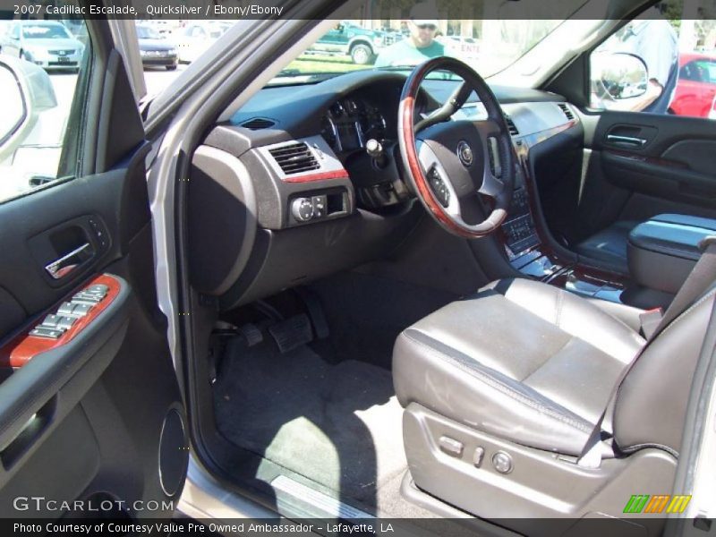 Quicksilver / Ebony/Ebony 2007 Cadillac Escalade