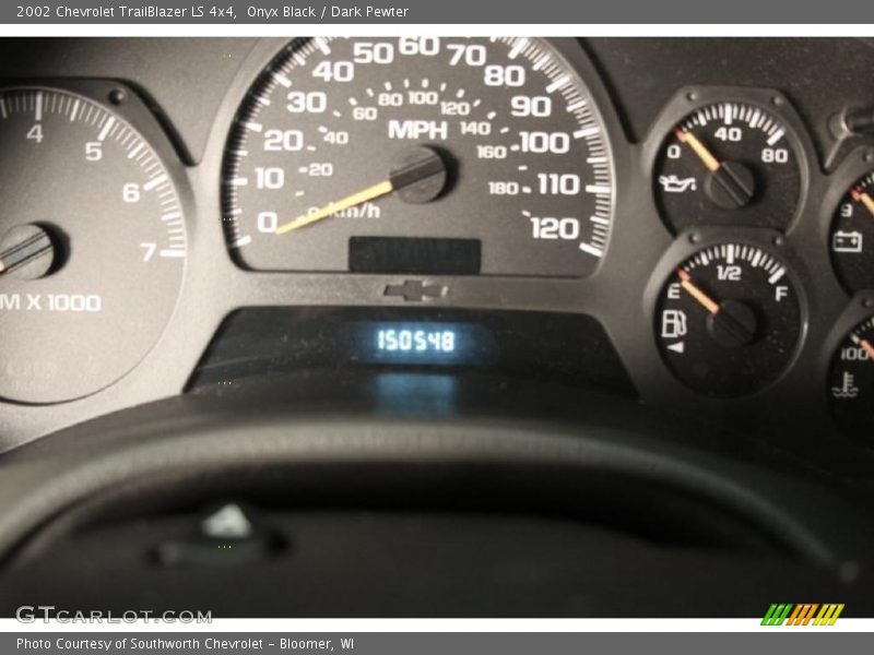 Onyx Black / Dark Pewter 2002 Chevrolet TrailBlazer LS 4x4