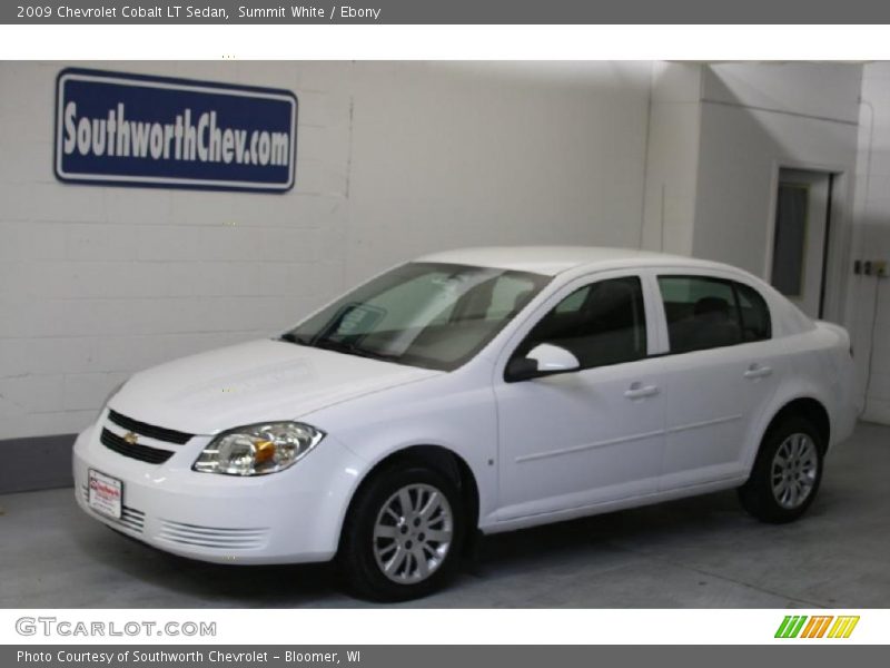Summit White / Ebony 2009 Chevrolet Cobalt LT Sedan