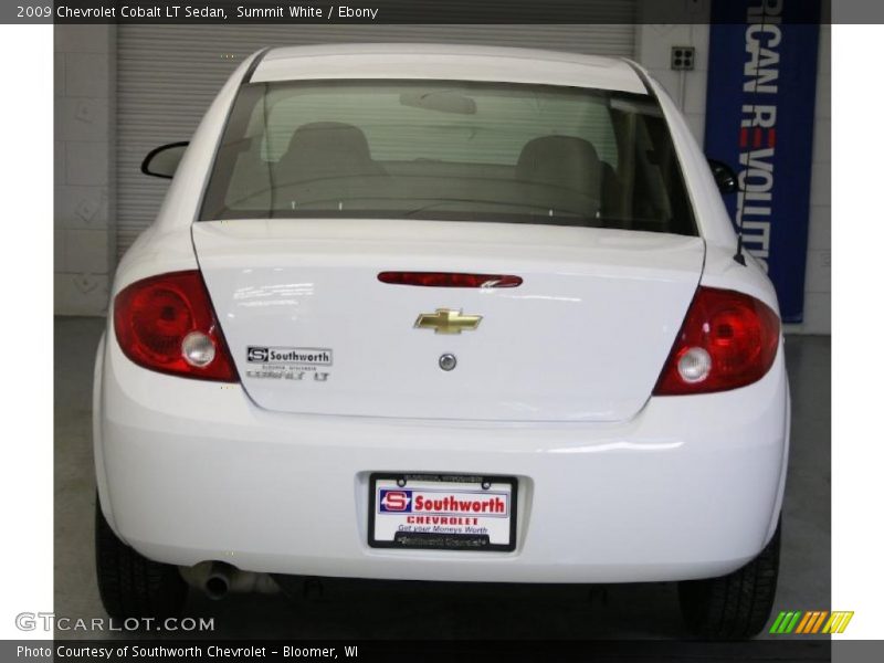 Summit White / Ebony 2009 Chevrolet Cobalt LT Sedan