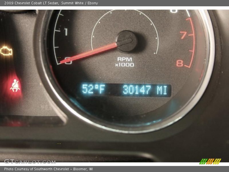 Summit White / Ebony 2009 Chevrolet Cobalt LT Sedan