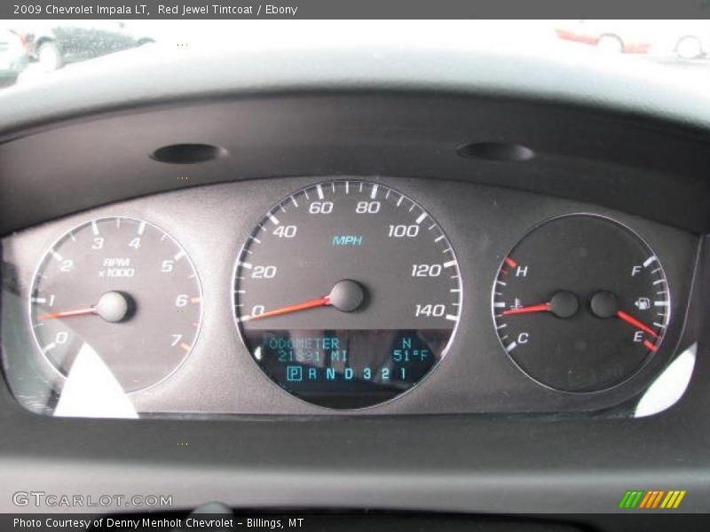 Red Jewel Tintcoat / Ebony 2009 Chevrolet Impala LT