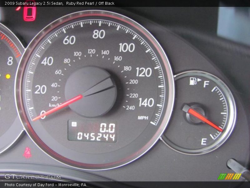 Ruby Red Pearl / Off Black 2009 Subaru Legacy 2.5i Sedan