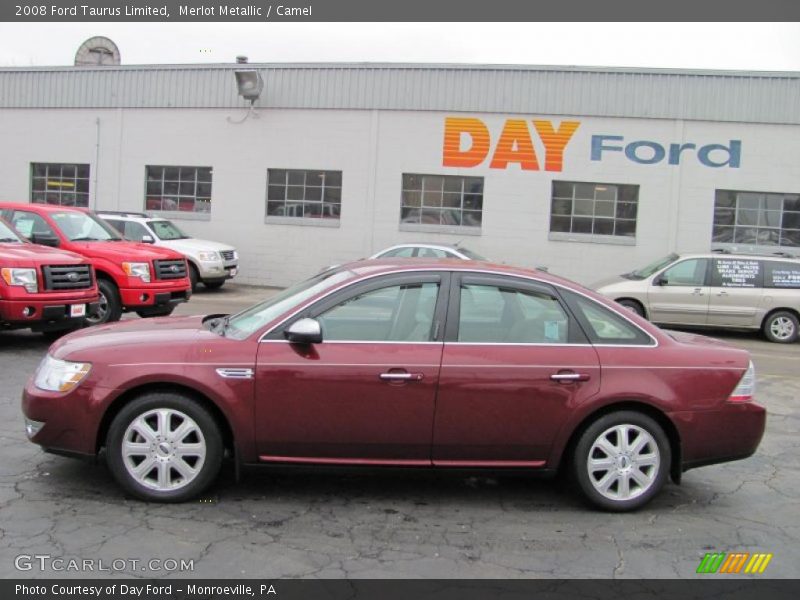 Merlot Metallic / Camel 2008 Ford Taurus Limited