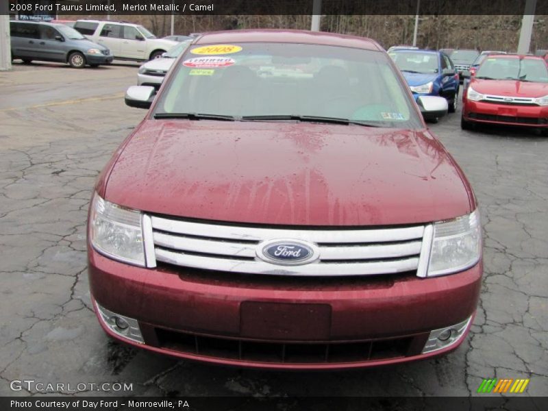 Merlot Metallic / Camel 2008 Ford Taurus Limited