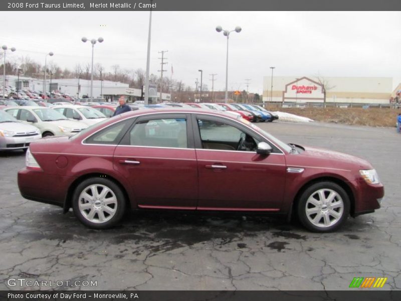 Merlot Metallic / Camel 2008 Ford Taurus Limited