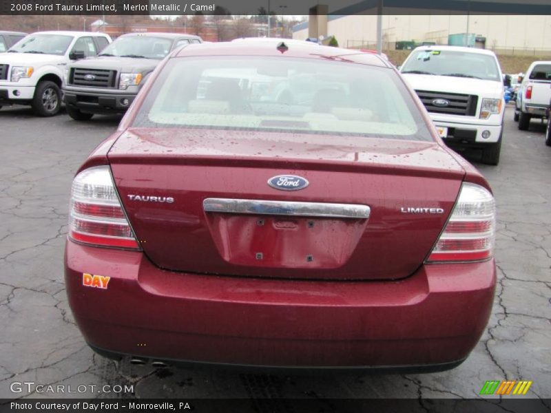 Merlot Metallic / Camel 2008 Ford Taurus Limited