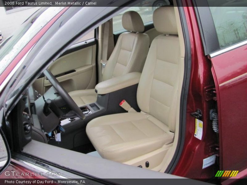 Merlot Metallic / Camel 2008 Ford Taurus Limited