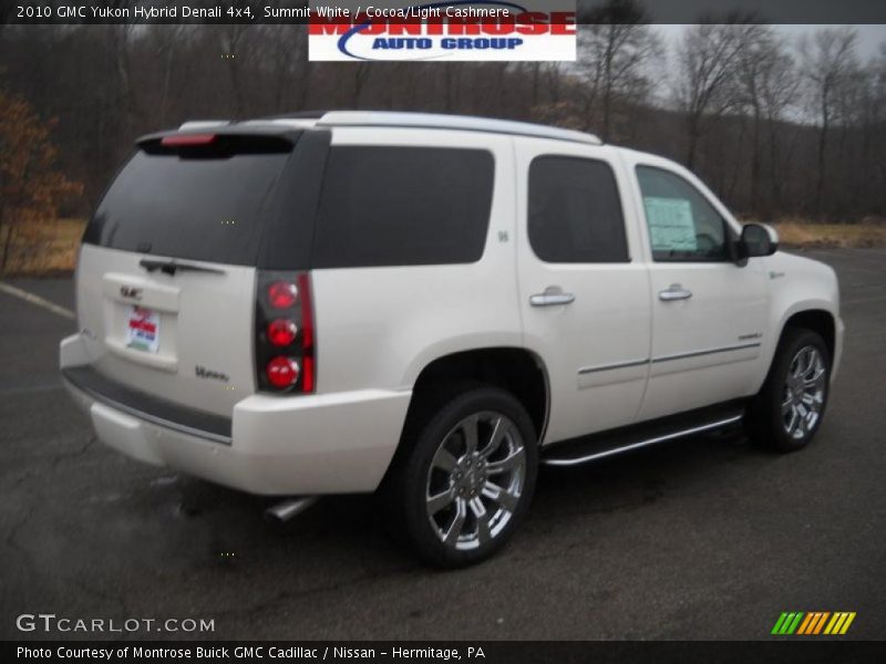 Summit White / Cocoa/Light Cashmere 2010 GMC Yukon Hybrid Denali 4x4