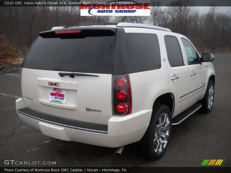 Summit White / Cocoa/Light Cashmere 2010 GMC Yukon Hybrid Denali 4x4