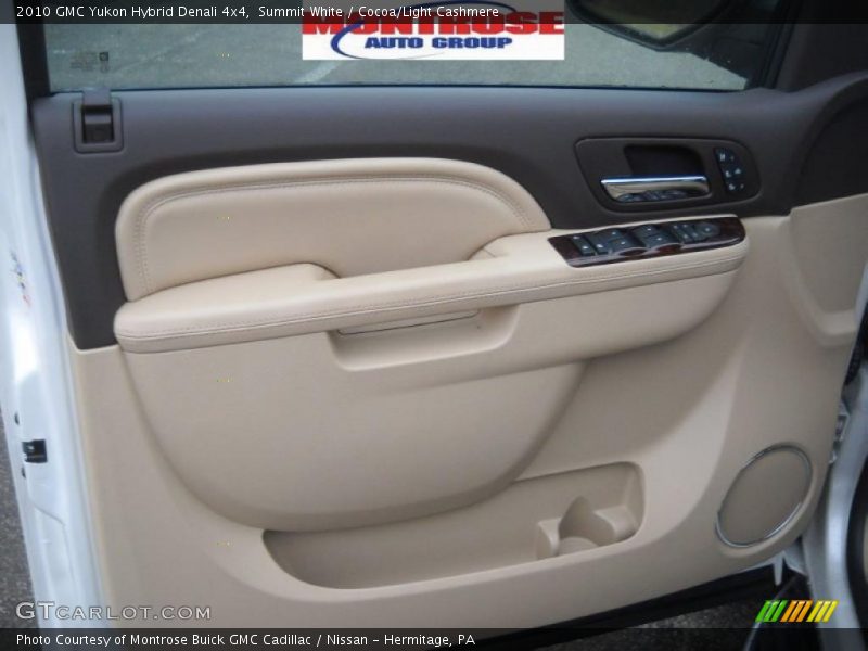 Summit White / Cocoa/Light Cashmere 2010 GMC Yukon Hybrid Denali 4x4