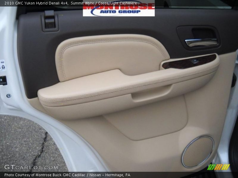 Summit White / Cocoa/Light Cashmere 2010 GMC Yukon Hybrid Denali 4x4