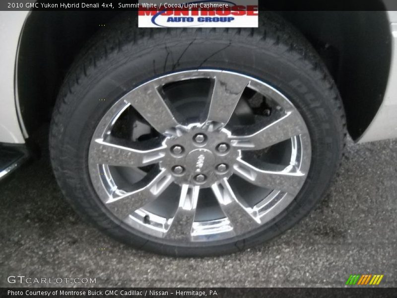 Summit White / Cocoa/Light Cashmere 2010 GMC Yukon Hybrid Denali 4x4