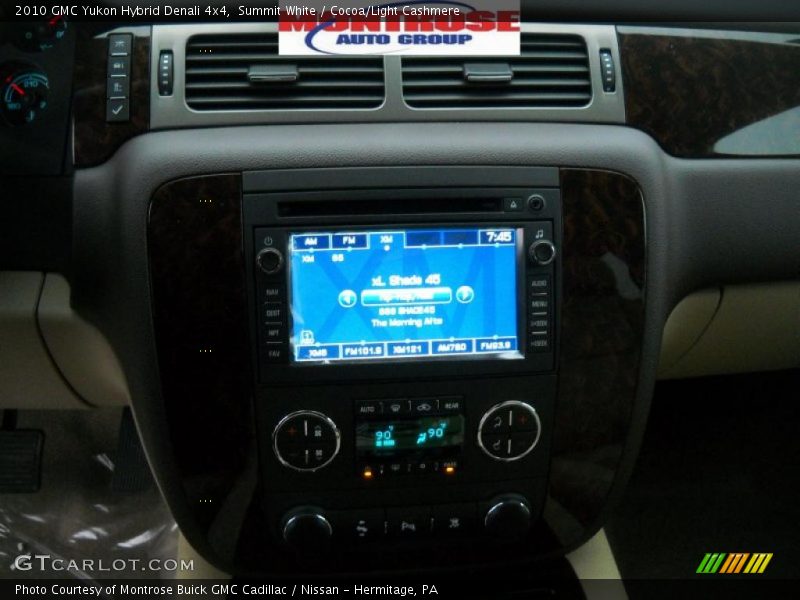 Summit White / Cocoa/Light Cashmere 2010 GMC Yukon Hybrid Denali 4x4