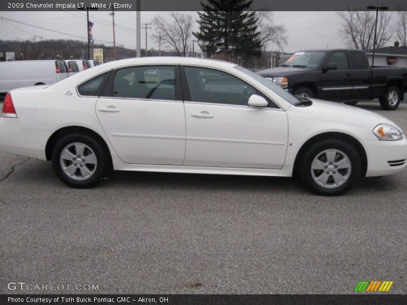 White / Ebony 2009 Chevrolet Impala LT