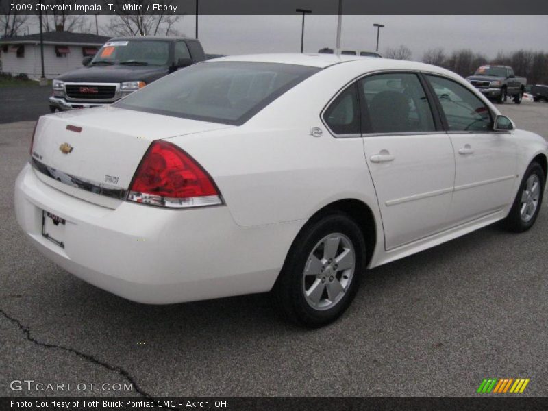 White / Ebony 2009 Chevrolet Impala LT