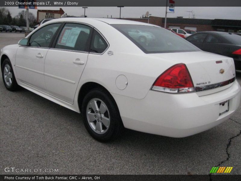 White / Ebony 2009 Chevrolet Impala LT