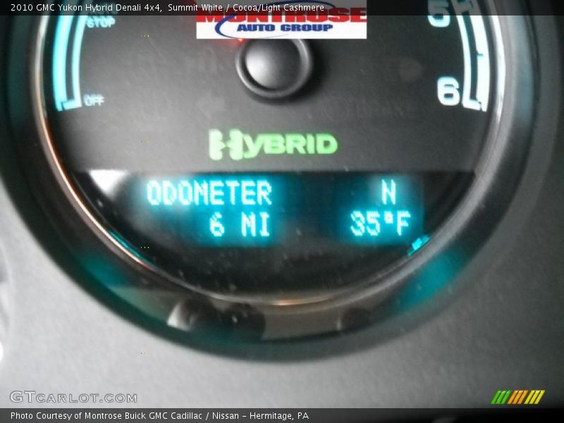Summit White / Cocoa/Light Cashmere 2010 GMC Yukon Hybrid Denali 4x4