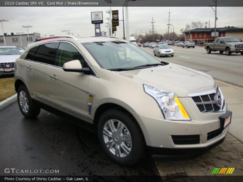 Gold Mist / Shale/Brownstone 2010 Cadillac SRX V6