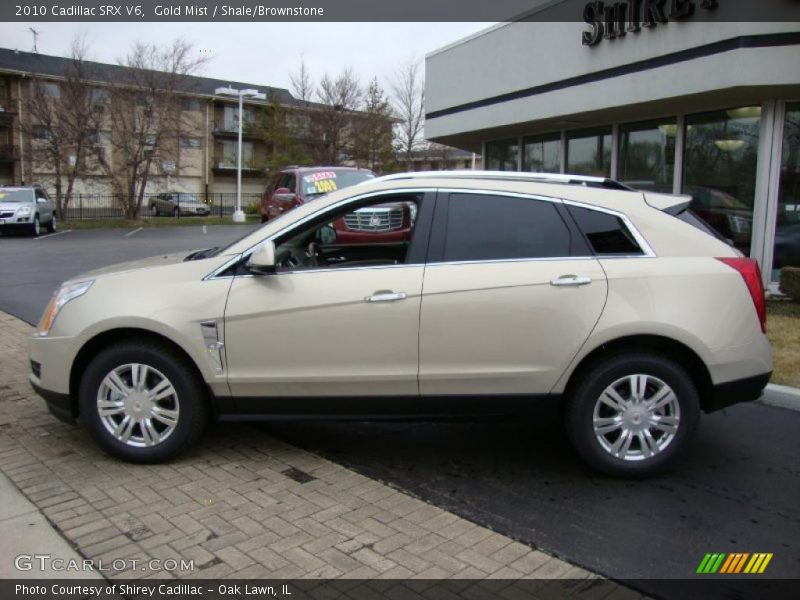 Gold Mist / Shale/Brownstone 2010 Cadillac SRX V6