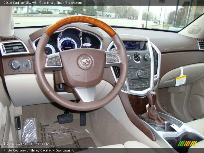 Gold Mist / Shale/Brownstone 2010 Cadillac SRX V6