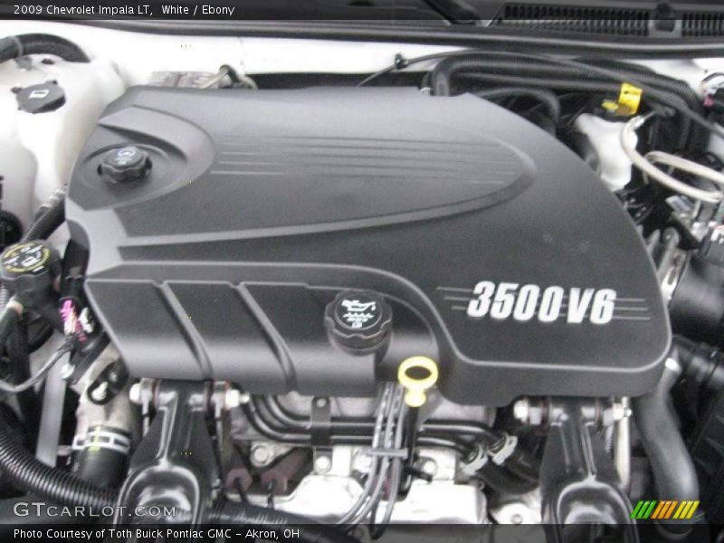 White / Ebony 2009 Chevrolet Impala LT